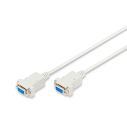 DIGITUS Zero-Modem Anschlusskabel, D-Sub9 Bu/Bu, 3.0m Image