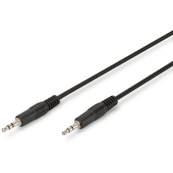 ASSMANN DIGITUS Audio Anschlusskabel, 3.5mm St/St, 1.50m, schwarz Image