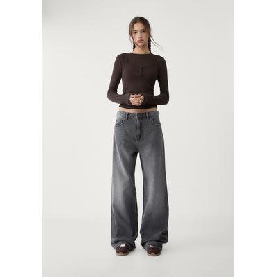 Stradivarius Baggy jeans Dark grey 4