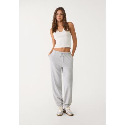 Stradivarius Plush joggers Grey melange M