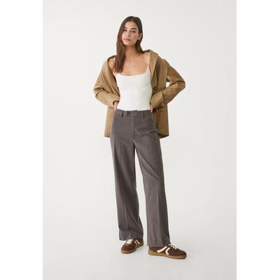 Stradivarius Smart straight-leg trousers Dark grey 6