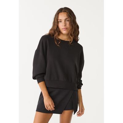 Stradivarius Soft-touch modal sweatshirt Black XL