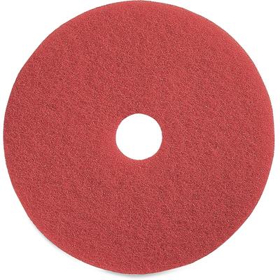 Genuine Joe 90416 Spray Buffing Floor Pads, 16", 5/CT, Red - Case of 5