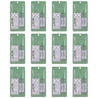 Go Mouthwash Individual Mouthwash Packets, Mint Flavor, 0.37 oz Packet, 5/Pack, 12 Packs/Box (GMHMW05)