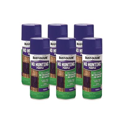 Rust-Oleum Specialty No Hunting Purple Spray Paint, Flat No Hunting Purple, 12 oz Aerosol Can, 6/Carton (RST270970CT)