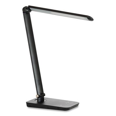 Safco 1009BL Vamp LED Wireless Charging Lamp, Multi-pivot Neck, 16.75