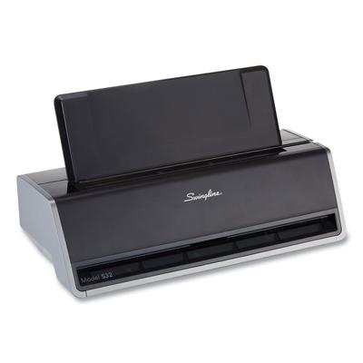 Swingline 74532 28-Sheet Commercial Electric Two-Hole Punch, Fixed 9/32