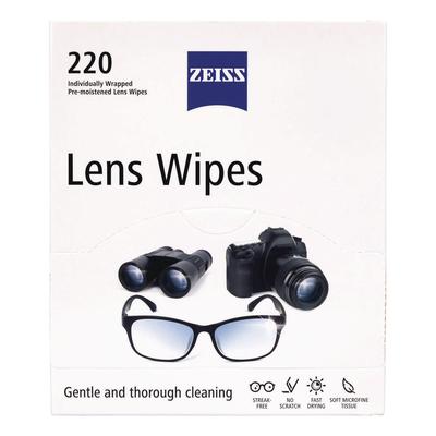 ZEISS Lens Wipes, 6 x 5, 220/Carton (GRR22002393)