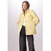 Kurzjacke STREET ONE STUDIO, Damen, Gr. 44, gelb (bond gelb meliert), Stoff, 90% Polyester, 10% Viskose, unifarben, casual, normal normal, V-Ausschnitt, Langarm Bündchen, Jacken, mit Brusttaschen