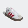 Sneaker ADIDAS SPORTSWEAR "VL COURT 3.0 KIDS", Gr. 39, rot (cloud weiß, better scarlet, grau one), Synthetik, Leder, sportlich, Schuhe, inspiriert vom Design des adidas samba