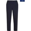 Webhose TOMMY HILFIGER CURVE "CRV PUNTO SLIM STRAIGHT PANT", Damen, Gr. 50, N-Gr, blau (schwarz night navy), Web, Obermaterial: 68% Polyester, 28% Viskose, 4% Elasthan, unifarben, casual, straight fit, Hosen, in Großen Größen, mit Logostickerei