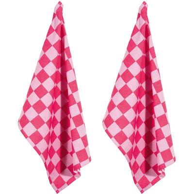Geschirrtuch PAD "Chess", pink, H:1cm L:70cm T:50cm, 100% Baumwolle, Geschirrtücher Image