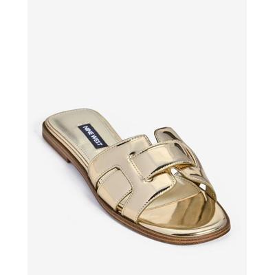 Nine West - Gold Yellow - Flat Slide Sandal - 6.5