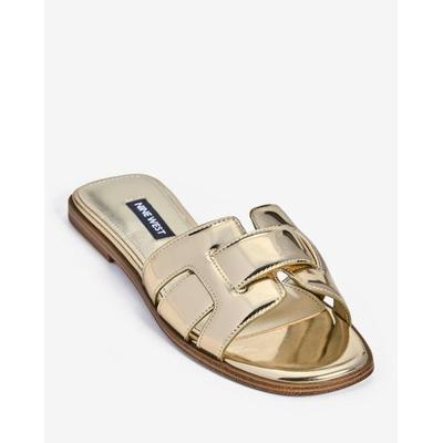 Nine West - Gold Yellow - Flat Slide Sandal - 9.0