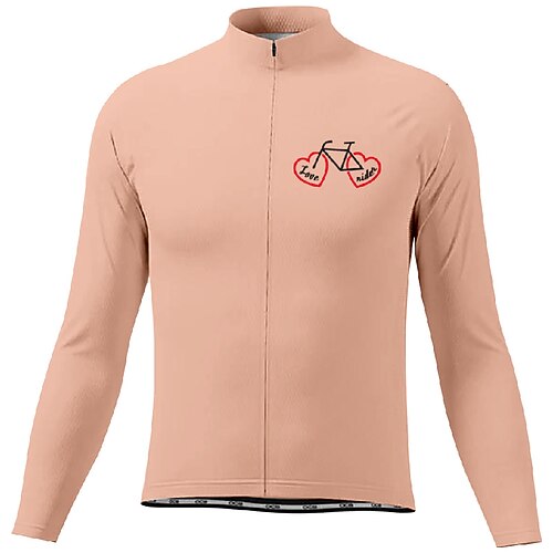 Herren Radtrikot Grafik Buchstaben Zahlen Langarm Fahhrad T-Shirt Trikot mit 3 Gesäßtaschen Mountainbike MTB Schnelltrocknend Anatomisches Design Feuchtigkeitsableitend Atmungsaktiv Sport Image