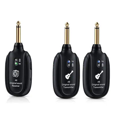 Wireless Guitar System UHF Audio Wireless 1/2 Transmitter 1 Receiver For Acoustic Guitar Violin