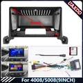 Per il 2018 PEUGEOT 4008 5008 9 POLLICI GPS per auto Radio Android DVD Stereo audio schermo multimediale video lettore CD telaio cavi Cablaggio
