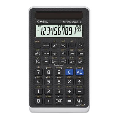 Casio FX-260 Solar II All-Purpose Scientific Calculator, 10-Digit LCD, Black (CSOFX260SLRII) Each Casio®
