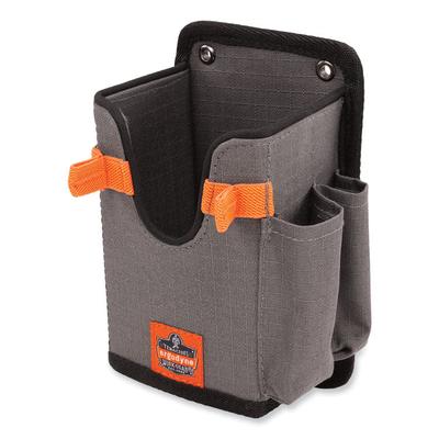 ergodyne Squids 5543 Handheld Barcode Scanner Mount Holder w/Fastener Straps, 2 Comp, 3.5 x 2.5 x 7.3, Gray,Ships in 1-3 Business Days (EGO19185) Each