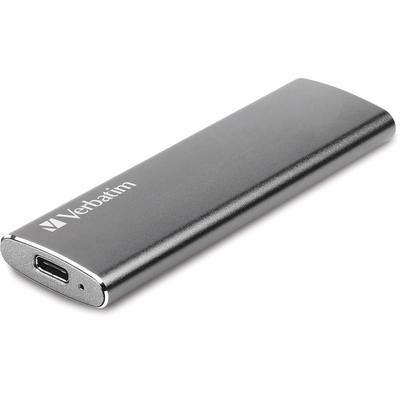 Verbatim External SSD, w/USB Cables, 500MB/s, 480GB, Silver (VER47443) Each Verbatim® Solid State Drive
