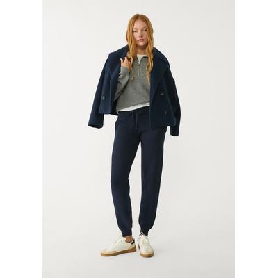 Stradivarius Knit joggers Navy blue L