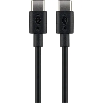 goobay USB Kabel 66318 DAT USB-C/C v2.0 1m schwarz Image