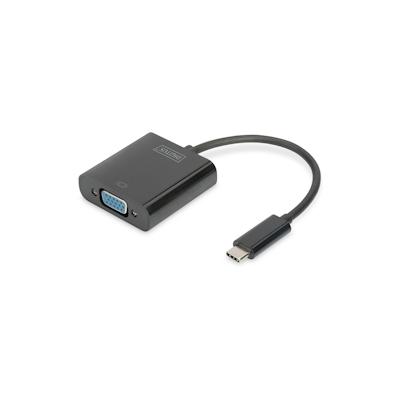 DIGITUS USB Type-C VGA Grafik-Adapter Full-HD