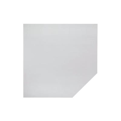 Hammerbacher Verkettungsplatte für Schreibtische Serie B Trapezplatte mit Stützfuß 1200x1200x25mm Grau