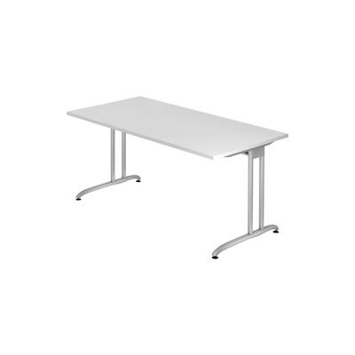 Hammerbacher Schreibtisch 160x80cm Weiß Image