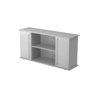 Hammerbacher Sideboard SB 2OH 2 Türen BxTxH 166,1x44,8x84cm Griff RE Grau/Grau