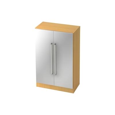 Hammerbacher Schrank Solid 3OH BxTxH 80x42x127cm Griff CE Buche/Silber Image