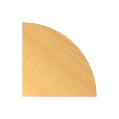 Hammerbacher Verkettungsplatte Viertelkreis + Konsole 80x80cm Buche/Grau Image