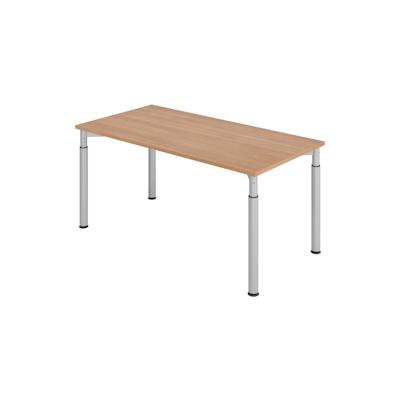 Hammerbacher Schreibtisch 160x80cm Nussbaum/Silber Image
