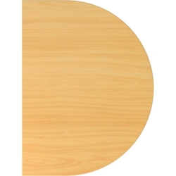 Hammerbacher Anbautisch mit Fuß/Konsole doppelt 60x80cm Buche/Graphit Image