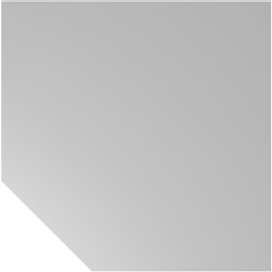 Hammerbacher Verkettungsplatte trapezform 120x120cm mit Konsole/Fuß Grau/Graphit Image