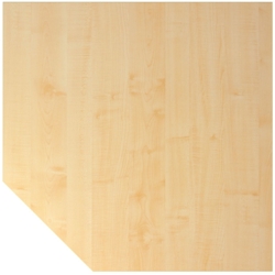 Hammerbacher Verkettungsplatte trapezform 120x120cm mit Konsole/Fuß Ahorn/Graphit Image