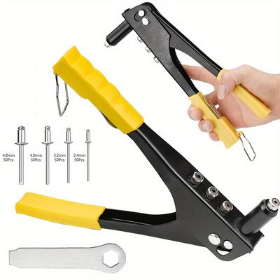 TEMU Professional Hand Rivet Pliers Set Blind Rivet Pliers Pop Rivet Pliers Diy Automotive Tool Image