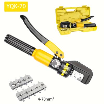 TEMU 10 Hydraulic Butt Welding Tool, Manual Butt Welding Tool, Cable Wire Tool Kit With 9 Pairs Of Dies, Used For Cable Terminal Hydraulic Butt Welding Tool Wire Terminal Tool Image