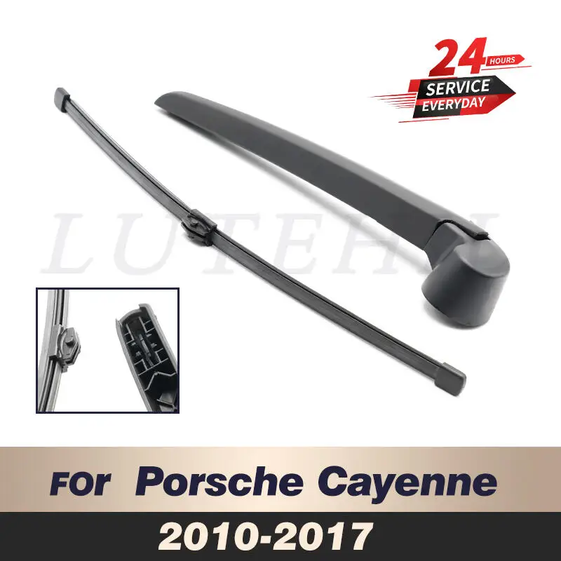 Wischer 14 "Heckscheiben wischer blatt & Arm Set Kit für Porsche Cayenne 2012-2016 2010 2017 Windschutz scheibe Heckscheibe Image