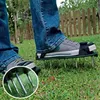Rasen be lüfter Spikes Schuhe Garten Gras Grubber Nagels chuh lose Boden Stachel Sandalen mit 5 verstellbaren Trägern für alle Größen Schuh