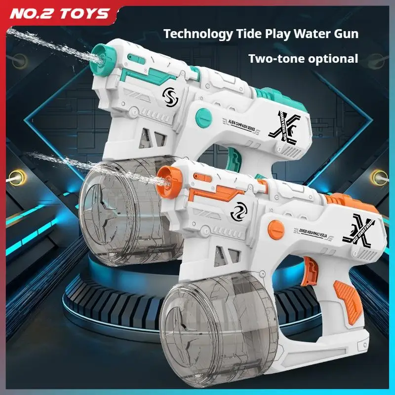 Große Kapazität Automatische Wasserpistole Absorption Spielzeug Lange Reichweite Kontinuierliche Elektrische Wasserpistole Outdoor Strand Schlacht Kinderspielzeug Image