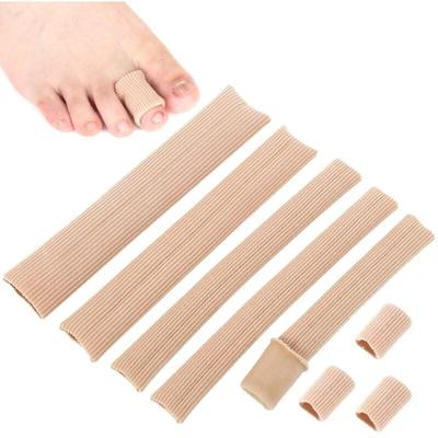 5 Stück Zehenschutz, Schneidbar Silikon Zehenschutz Toe Cushion Tube Schlauchbandage Gel Image