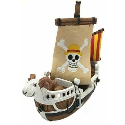 Harz Piratenschiff Aquarium Ornamente Dekorationen Aquarium Schiff Ornament Dekor Shelter One Piece Image