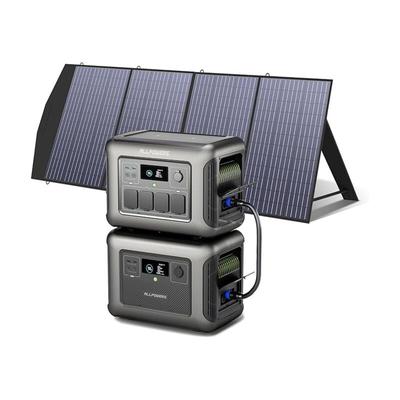 Allpowers - Tragbare Powerstation R1500 mit Zusatzakku B1000 mit SP033 200W Solarpanel, Kapazität Image