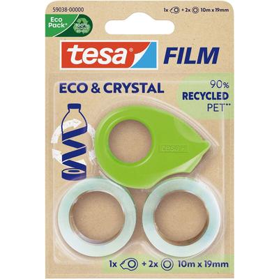 Eco & crystal 59038-00000-00 film film® Eco & Crystal Transparent (l x b) 10 m x 19 mm - Tesa