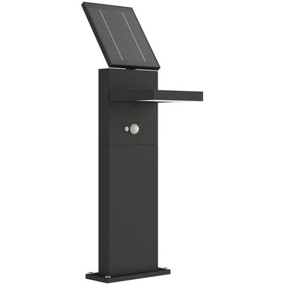Solarleuchten 'Silvan' aus Aluminium mit Bewegungsmelder von Lucande Image