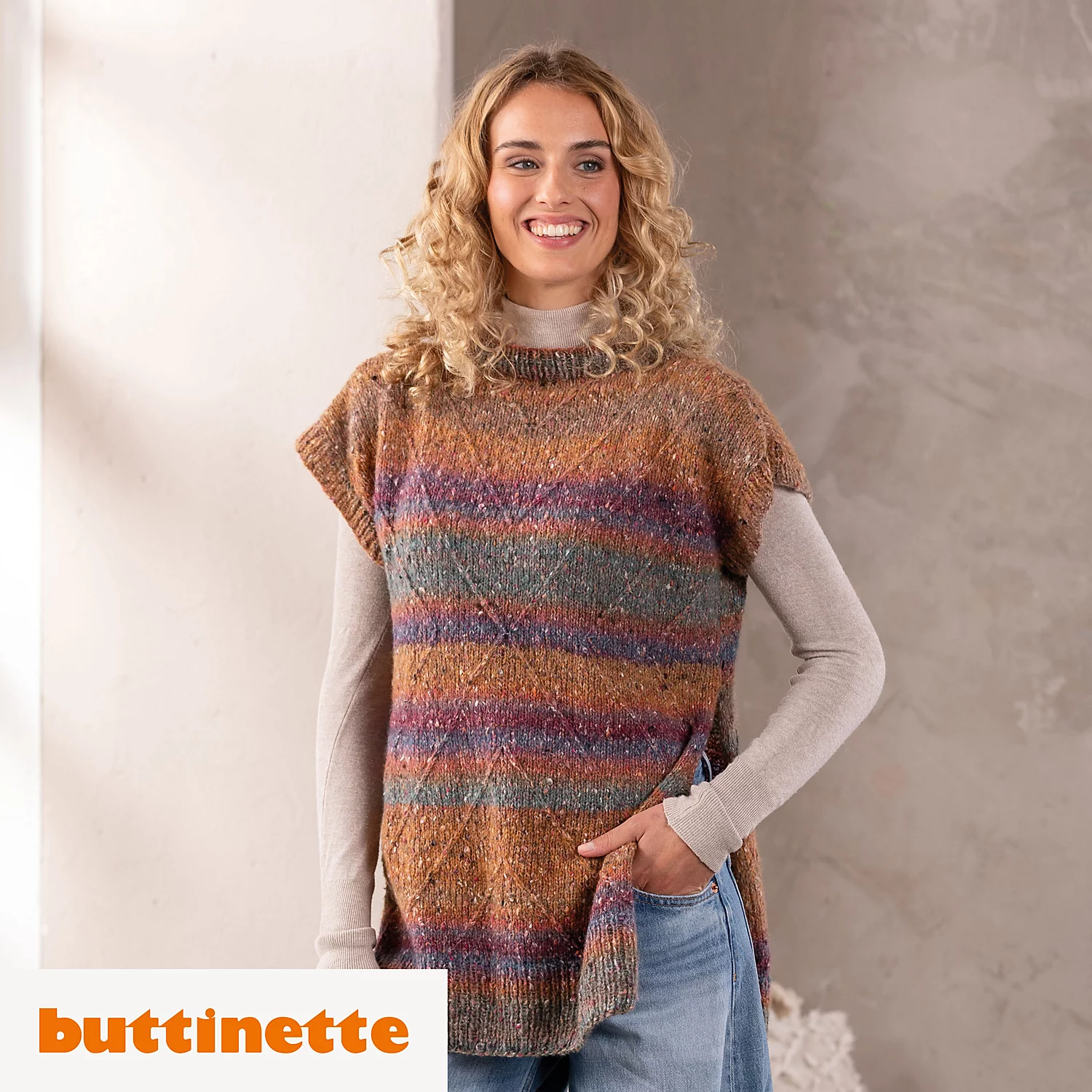 Strickanleitung – Longpullunder aus Woll Butt Rainbow Tweed