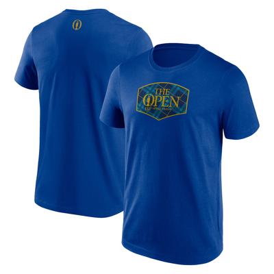 The 152nd Open Royal Troon Tartan Grafik T-Shirt - Blau Image