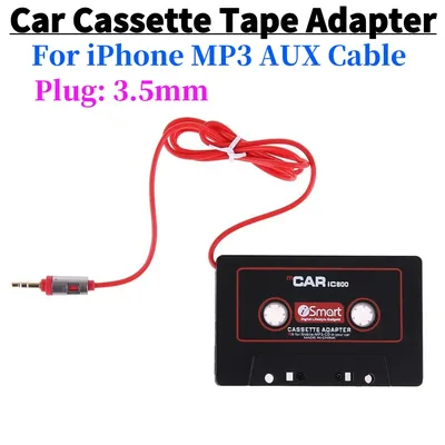 3.5mm Jack Plug Cassette Mp3 Player Converter Car Cassette Audio Converter Car Stereo Cassette Tape