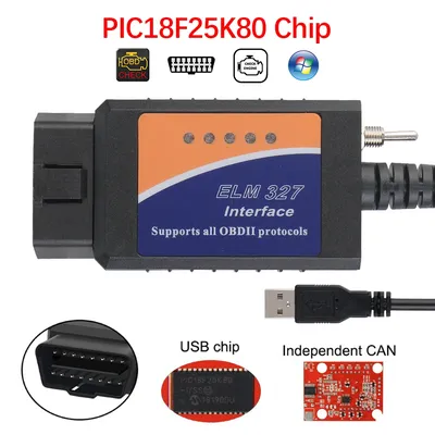 Obd2 SCANNER PIC18F25K80 Chip Support Most OBDII Protocols FORscan Car Diagnostic Cable HS-CAN and